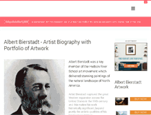 Tablet Screenshot of albertbierstadt.net